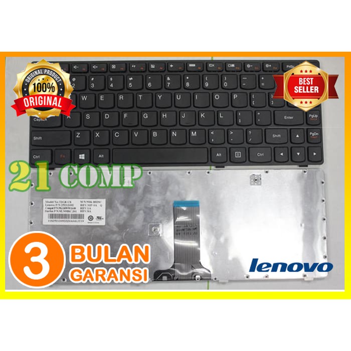 Original Keyboard Lenovo Ideapad B480 B485 B490 B580 G400 | Shopee ...