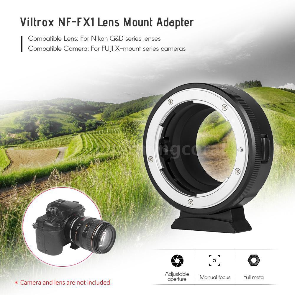The spot ♦ Viltrox NFFX1 Lens Mount Adapter Manual Focus for Nikon G&D