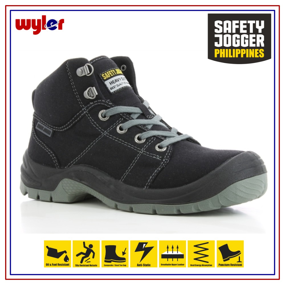 Safety Jogger Desert S1P BLack Safety Shoes Toecap Shoes Safety Footwear Work Shoes Work boots