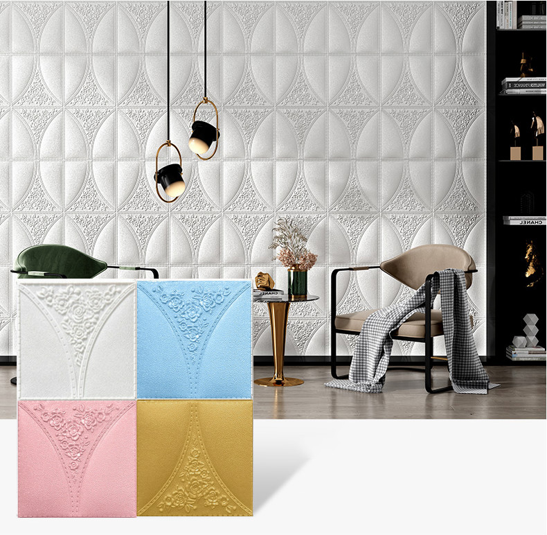 Self-Adhesive Panels Modern Home Decor 3D Wall sticker Decorative Foam ...