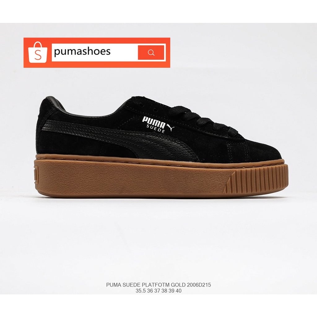 Puma suede store platform gum sole