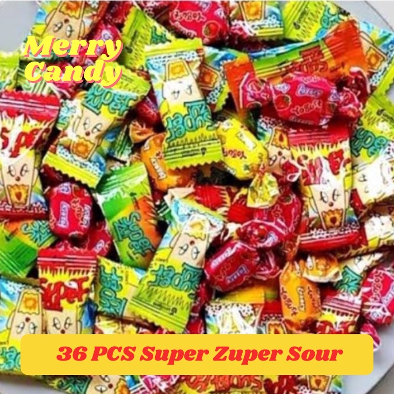 36-50 PCS Super Zuper Sour the Sweet Candy by Unifam | Shopee Philippines