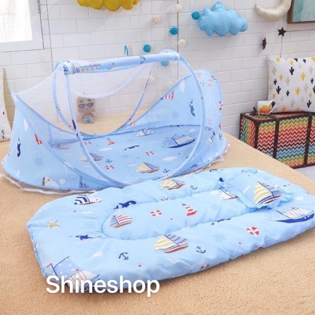 Baby bed tent with mosquito cheap net and pillow