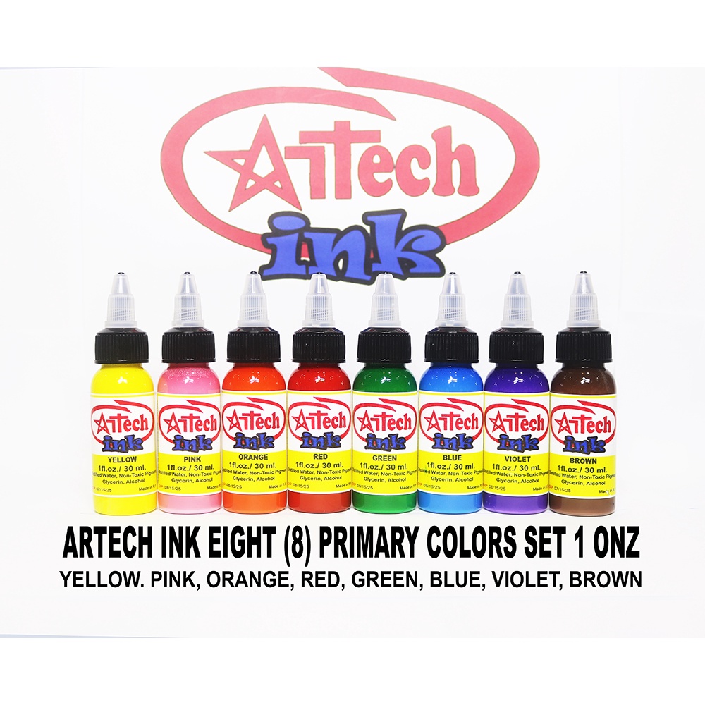 ARTECH INK TATTOO One 1onz/ 30ML color set | Shopee Philippines