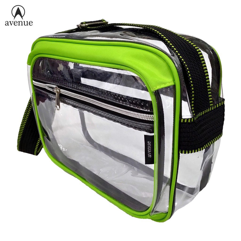 Avenue Transparent PVC Clear Sling Bag 515 Shoulder Bag Thick Plastic
