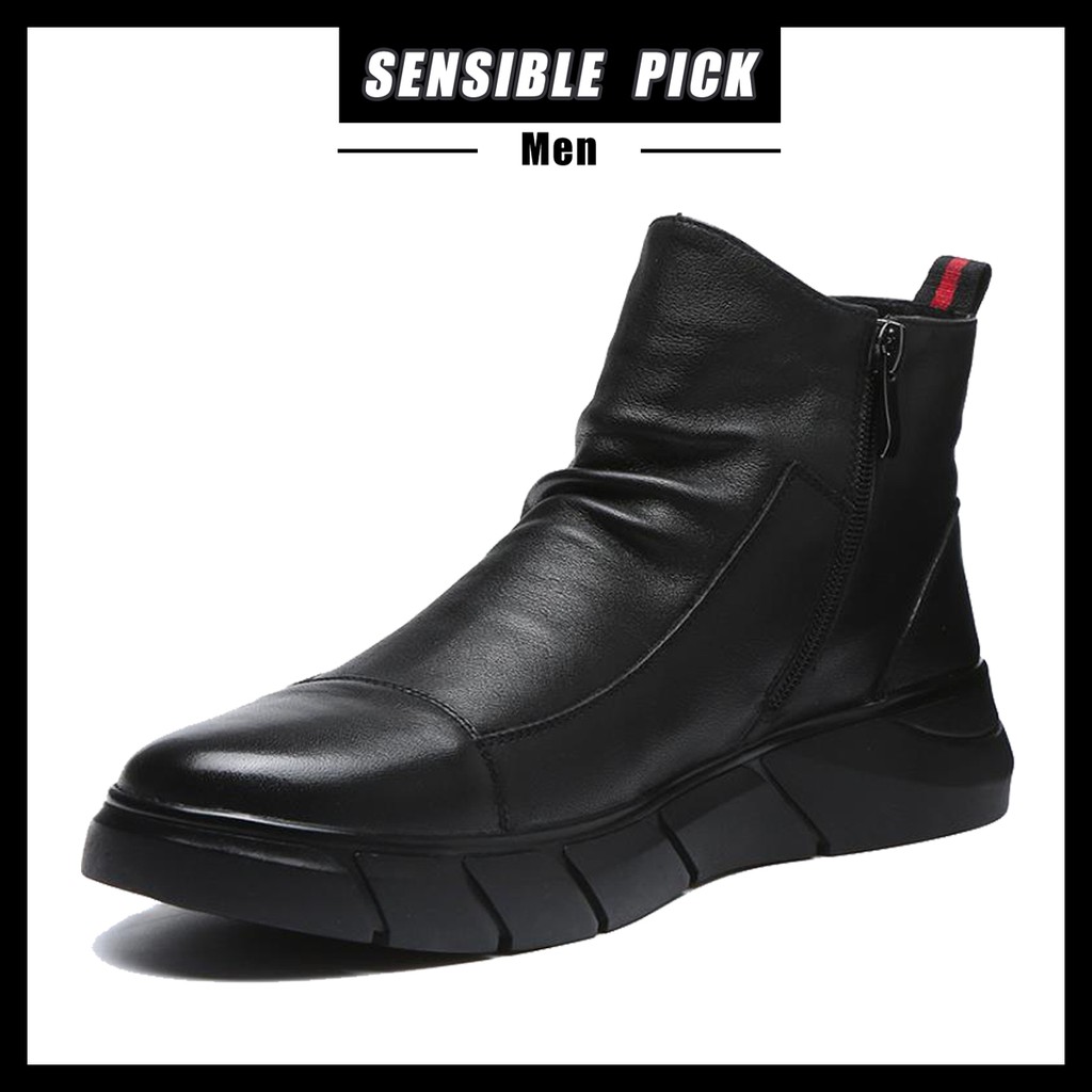 COD free shipping SENSI PIC#2021New design British style high-top boots ...