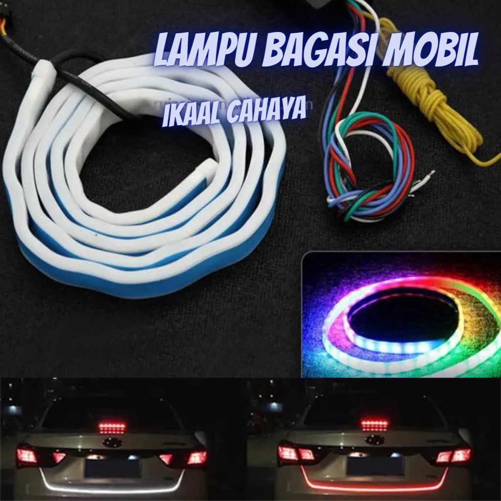 Led Tail Trunk Light Rear Trunk Reverse Running Road DRL Strip RGB Stop ...