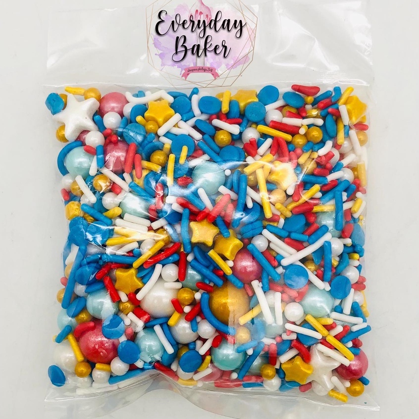 EVERYDAY BAKER Confetti Sprinkles 50 grams Edible Cake Decoration