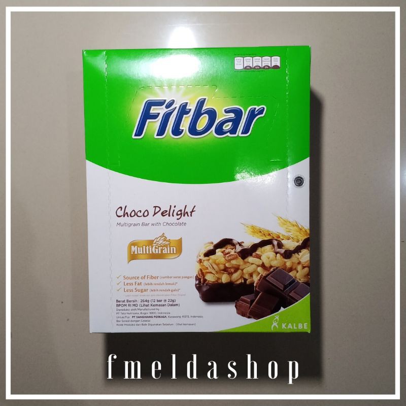 Fitbar Choco Delight Box Contents 12 Bars | Shopee Philippines
