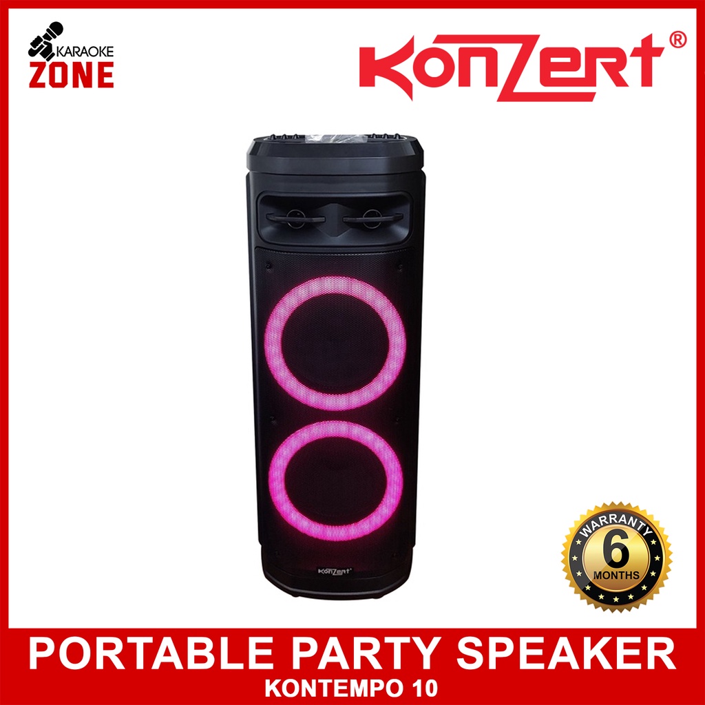 KONZERT Kontempo 10 Portable Speaker / Battery Powered Bluetooth Party