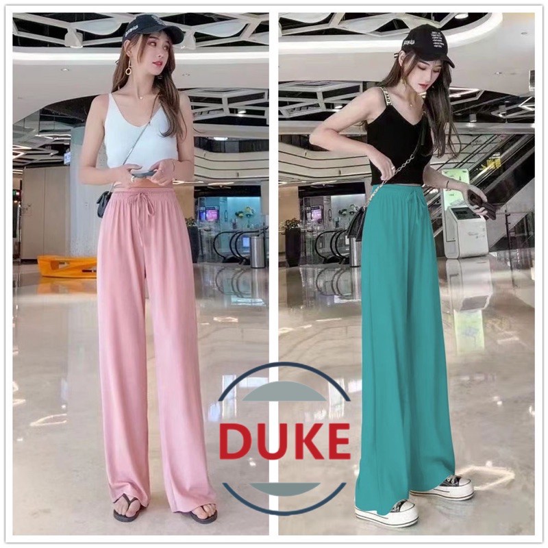 Cod Taslan Korean Style Square Pants Women Summer Linen Loose Wide Leg Pants Shopee Philippines 7853