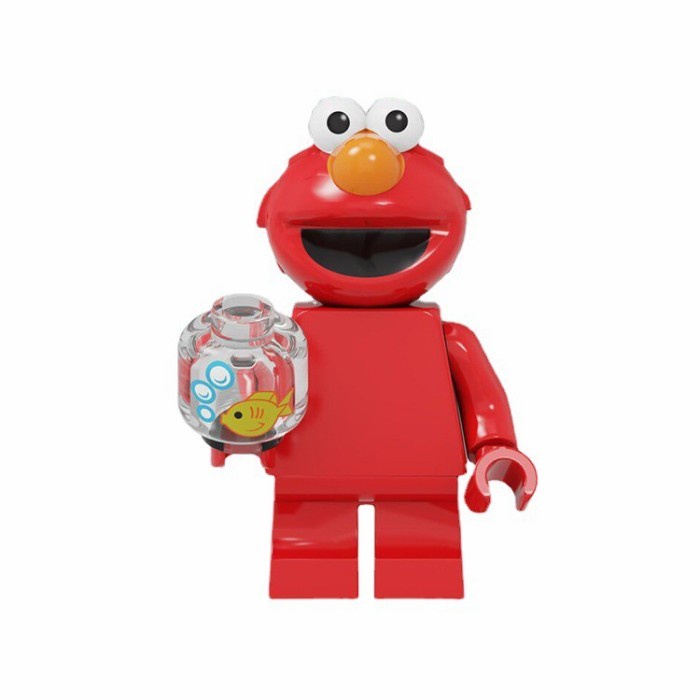 Lego Elmo Sesame Street Movie Bert Ernie Cookie Monster Elmo | Shopee