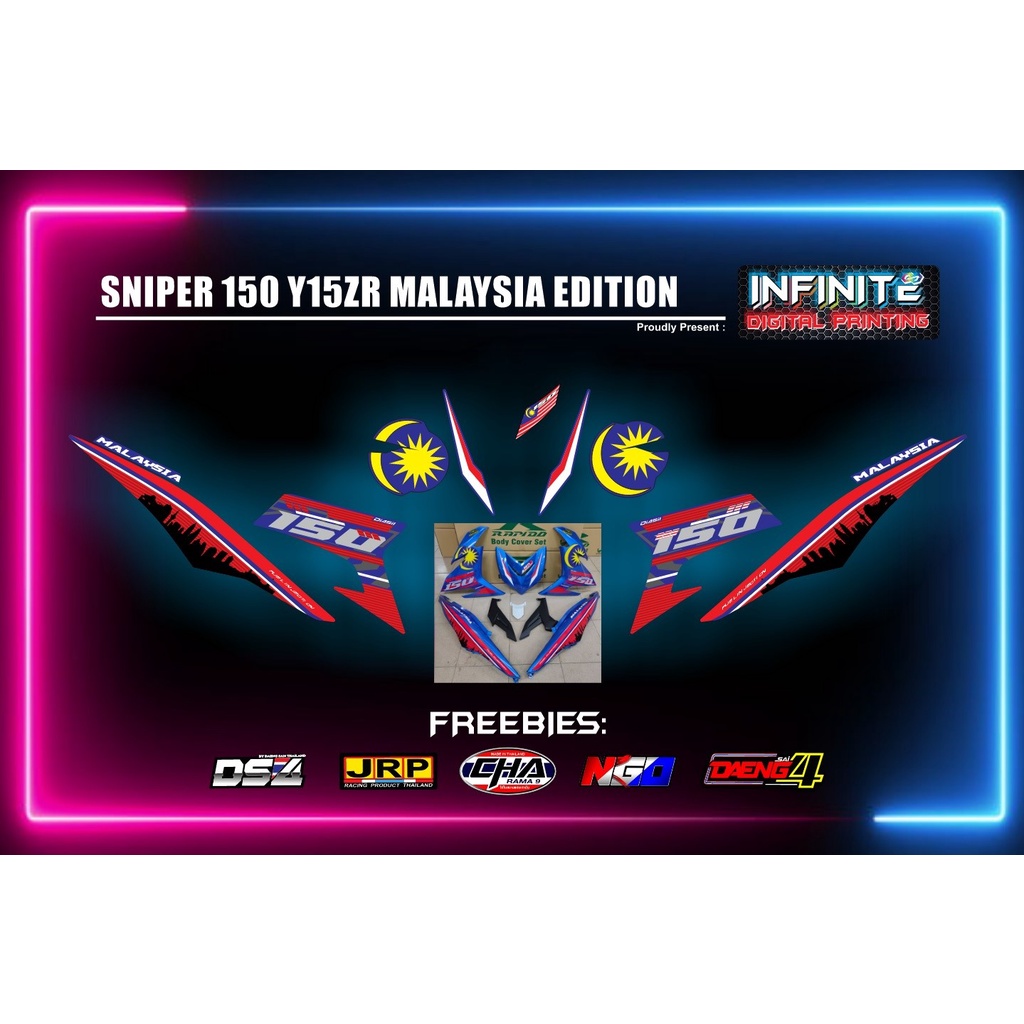 SNIPER 150 Y15ZR STICKER DECALS ( MALAYSIA EDITION) V1 V2 | Shopee ...