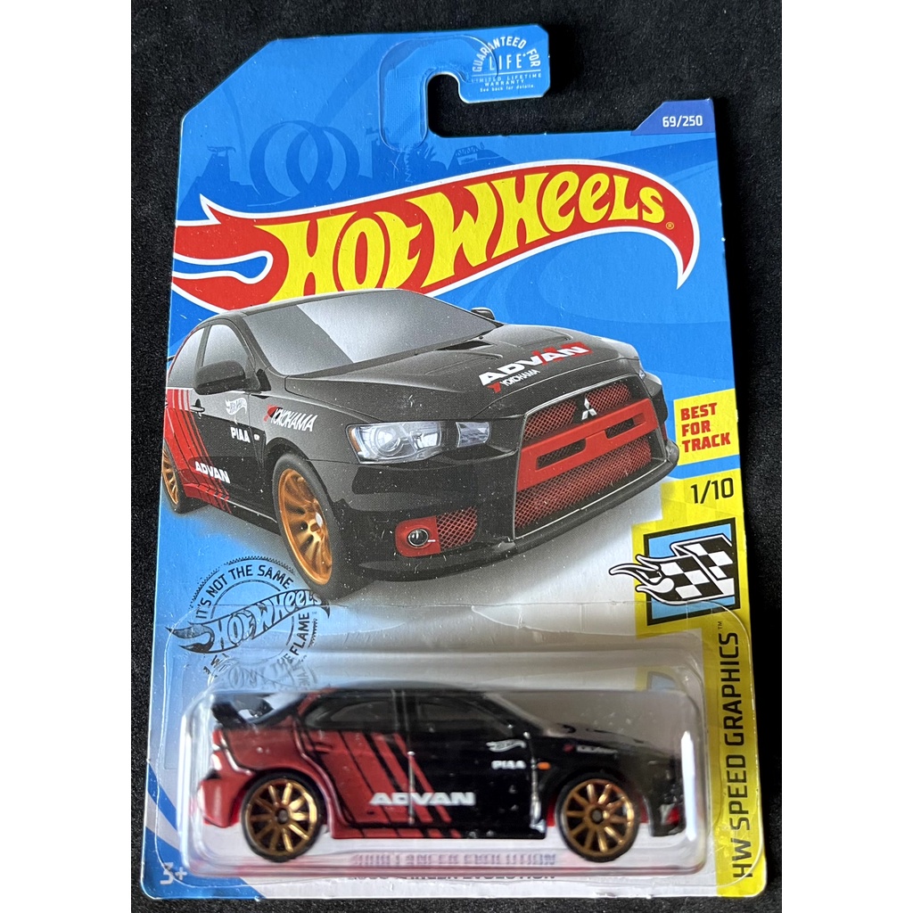 Hot Wheels 2015 HW Off-Road 2008 Mitsubishi Lancer Evolution 1:64 Scale Die-Cast Car - Black, 77/250