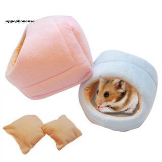 Opheslipper Shape Pet Hamster Squirrel Nest Soft Winter Fall Warm