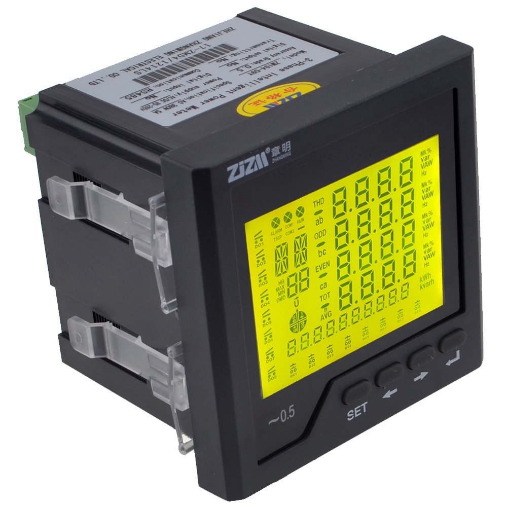 Multifunction Intelligent Digital LCD Display Three-phase Network Power ...
