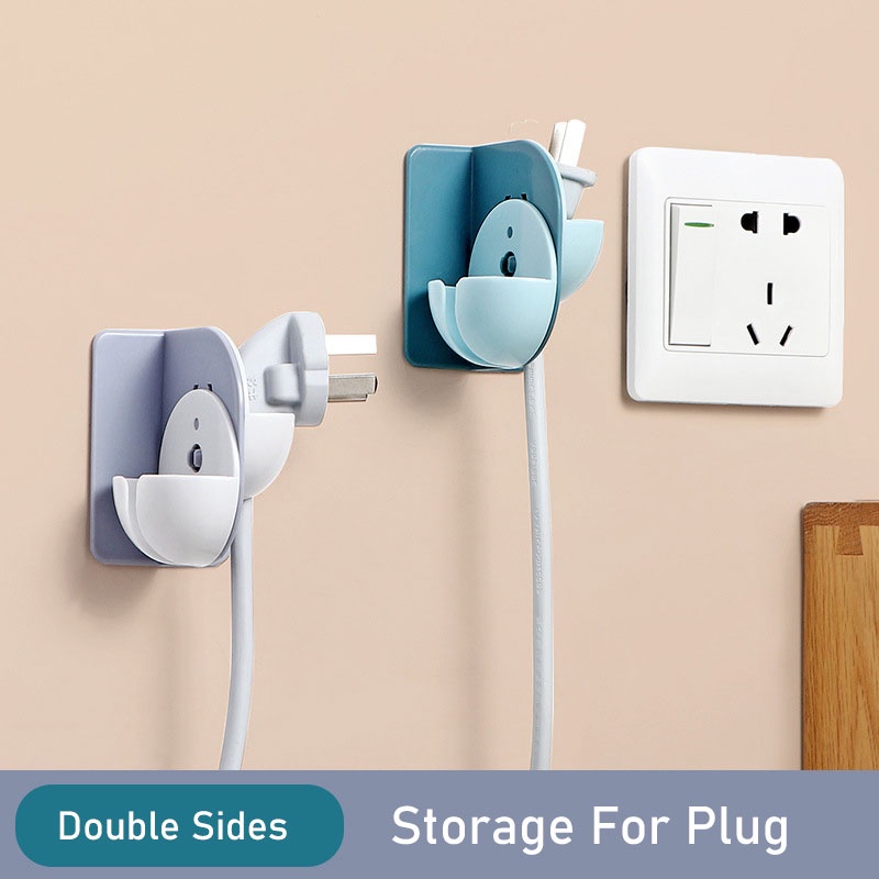 Nordic Wall Mounted Storage Plug Bracket Double Sides Power Cable ...
