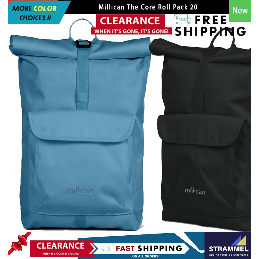 Millican The Core Roll Pack 20 Litre Backpack For Outdoor Daily Use ...