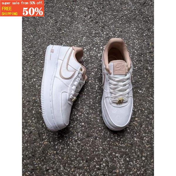 nike air force 1 low 07 lux white gold beige