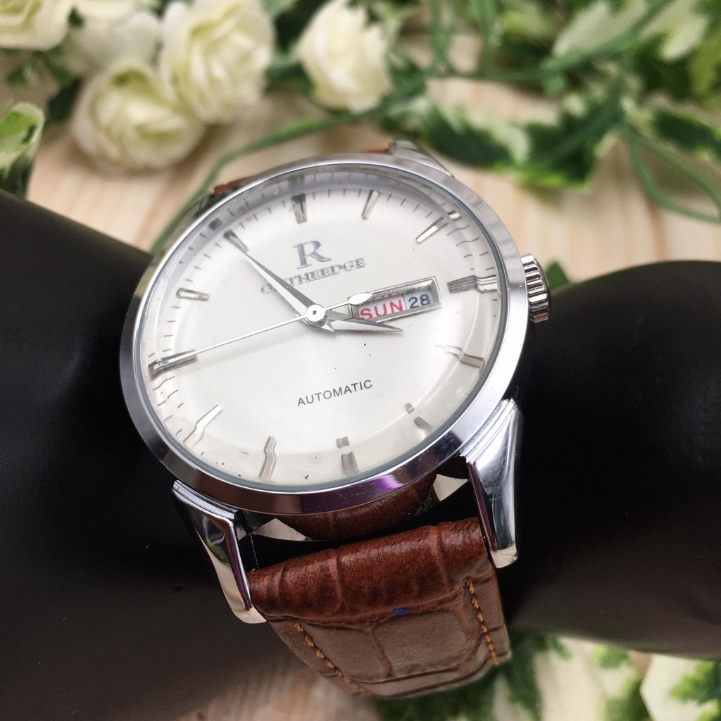 ONTHEEDGE 1853 Fashion Casual Men's Leather Quartz Watch | Shopee ...