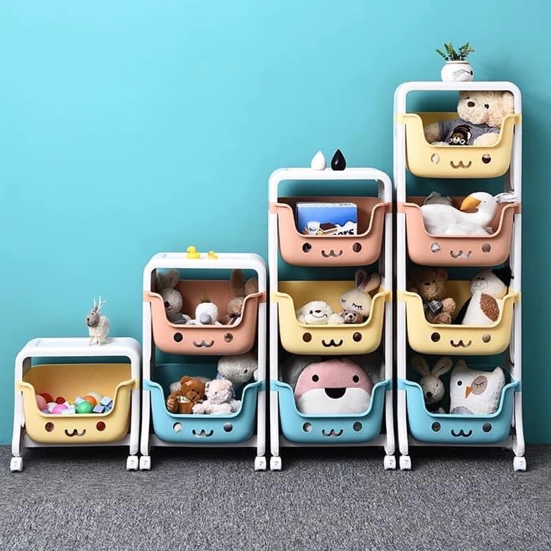 DIY 4 LAYER TOYS/ESSENTIALS STORAGE RACK WITH WHEELS | Shopee Philippines