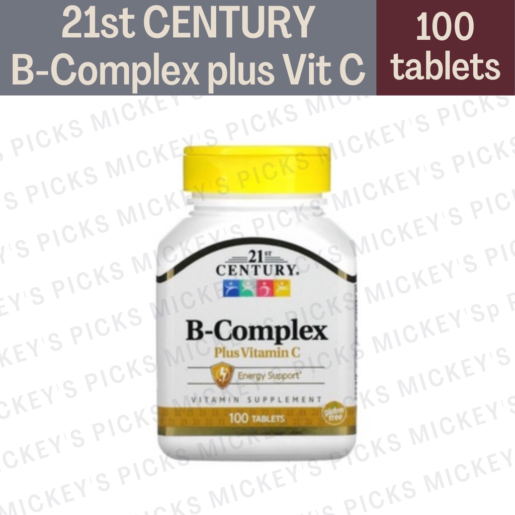 B-Complex Plus Vitamin C, 100 Tablets