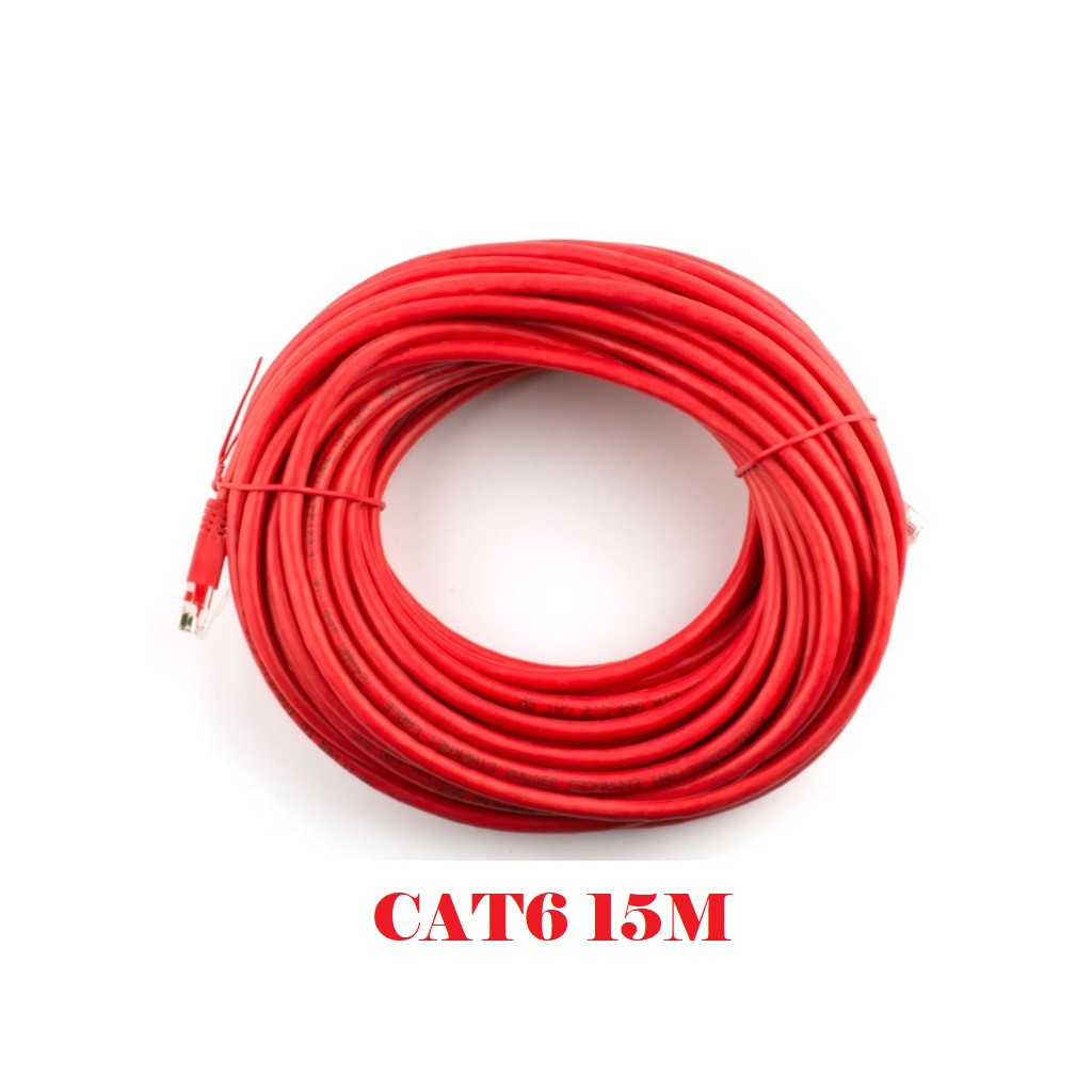 Cat6 Ethernet Cable (15m) (Red) | Shopee Philippines
