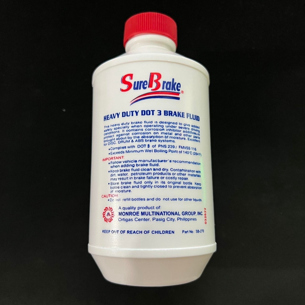Car and Motorcycle Sure Brake Fluid DOT3 Heavy Duty Dot-3 Break Fluid ...