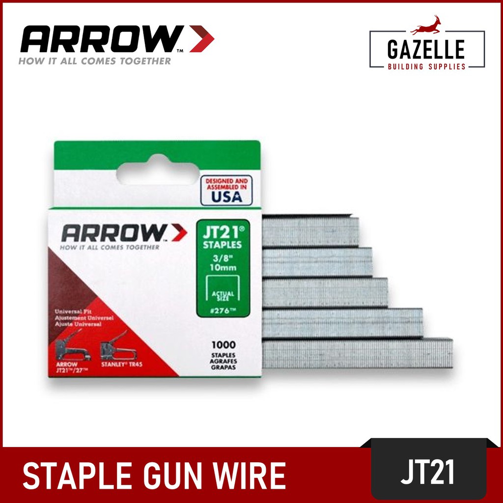 Arrow Staples Staple Gun Wire Fasteners Gun Tacker Wire JT21 / T25