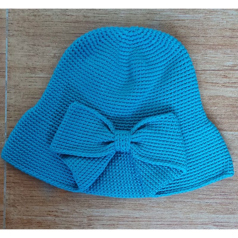 Crochet Bucket Hat with Ribbon