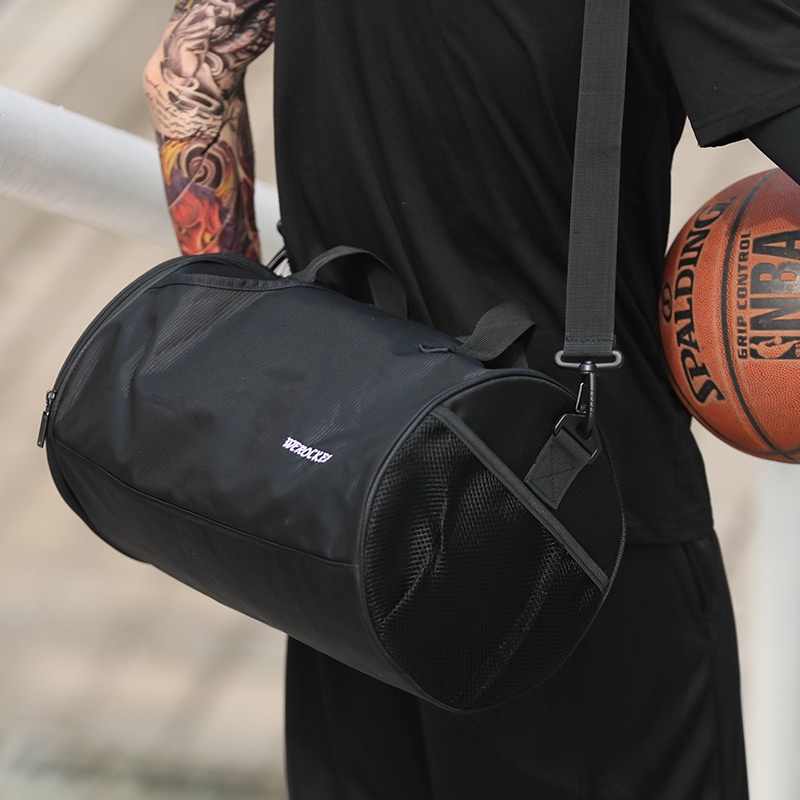 Cylinder sports bag on sale