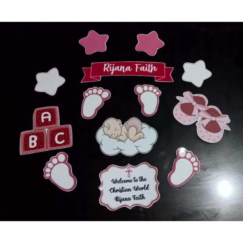 Christening Cake topper(for baby girl) Shopee Philippines