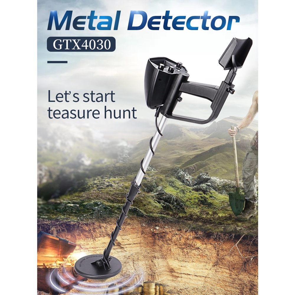 GTX4030 Professional Underground Metal Detector Pinpointer Gold Depth