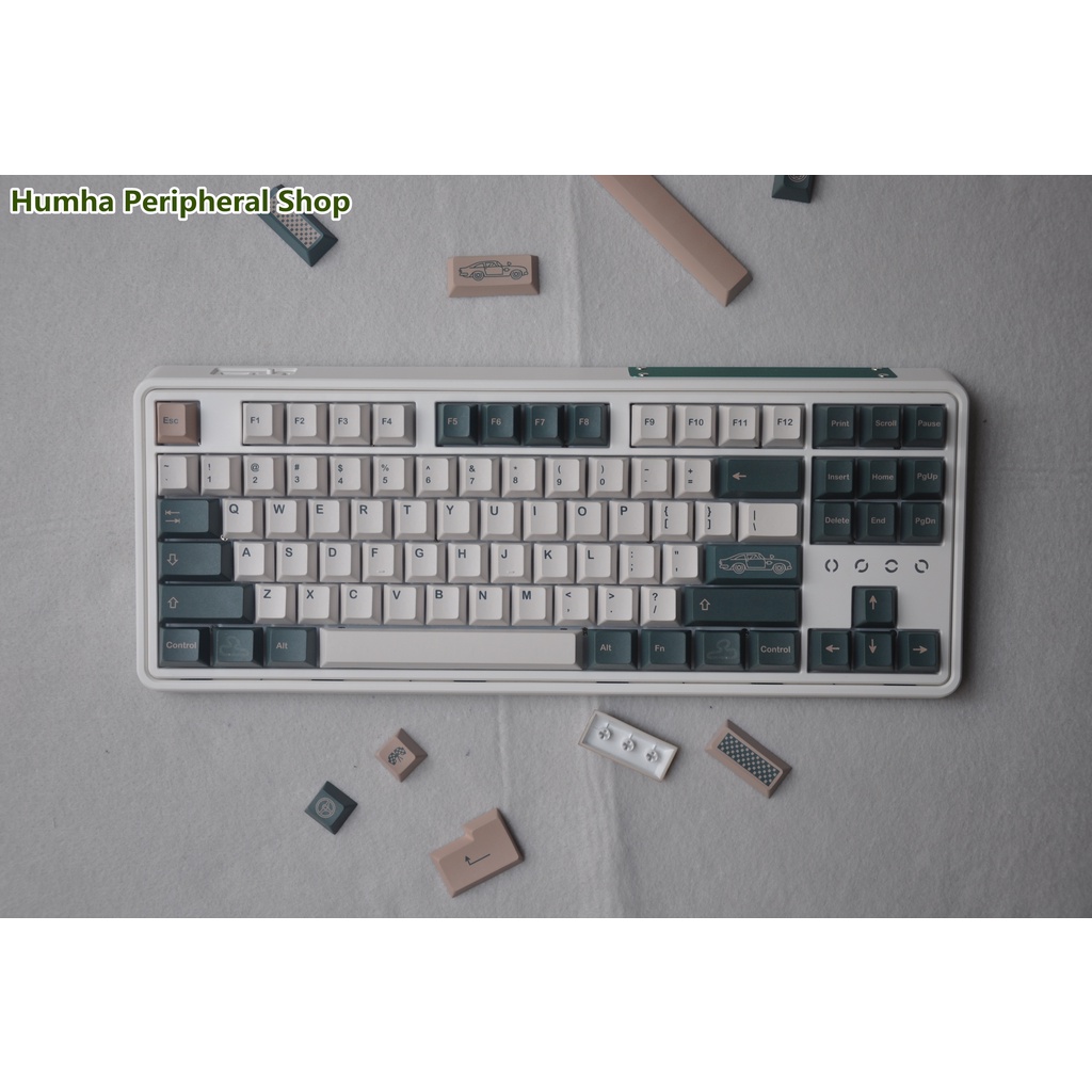 Humha British Racing Green keycap PBT material Dye-Sublimation Cherry ...
