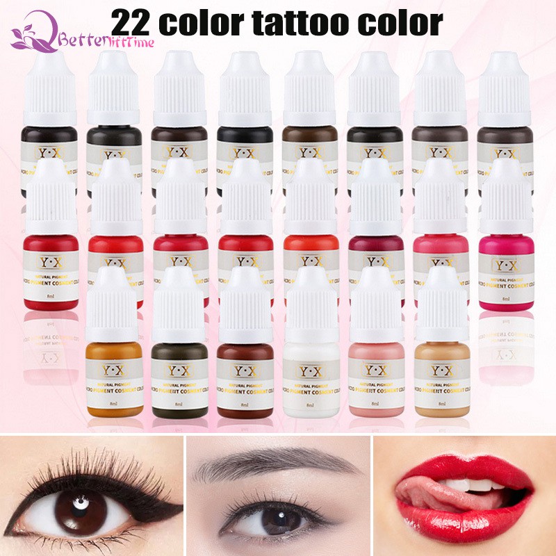 BLT Semi Permanent Makeup Eyebrow Ink Lips Eye Line Tattoo Color ...