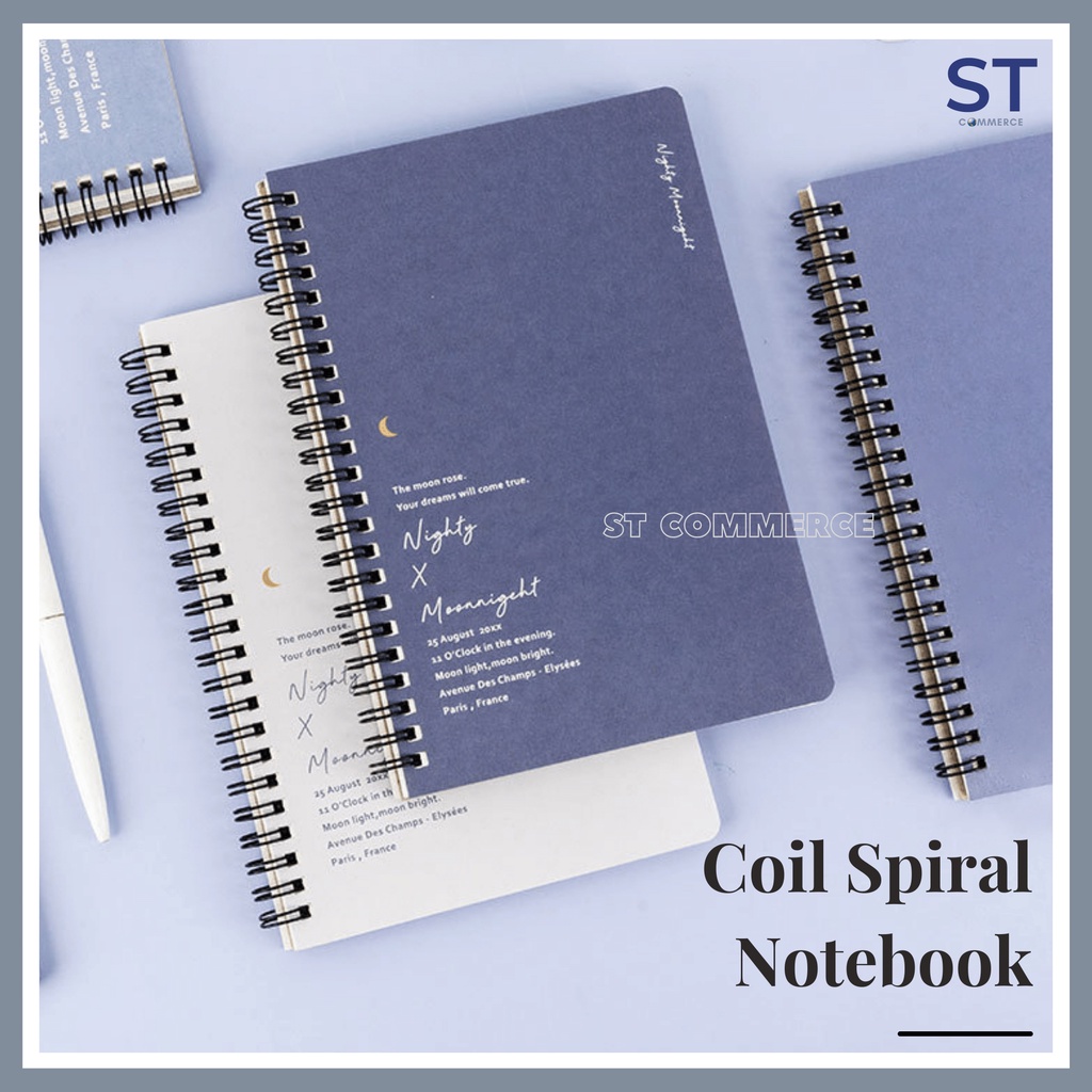 Minimalist Planner Double Coil Spiral Notebook Size A5 60 Pages [Per ...