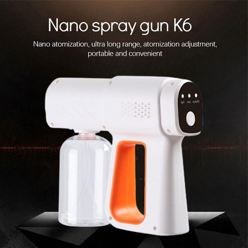 380ML K6X Wireless Electric Sanitizer Sprayer Disinfectant Blue Light ...