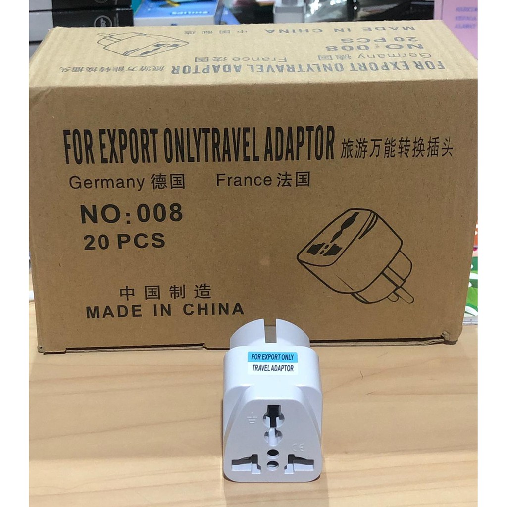 Over Plug 3 In 1 Leg 3 To Leg 2 Universal Travel Adapter | Shopee ...