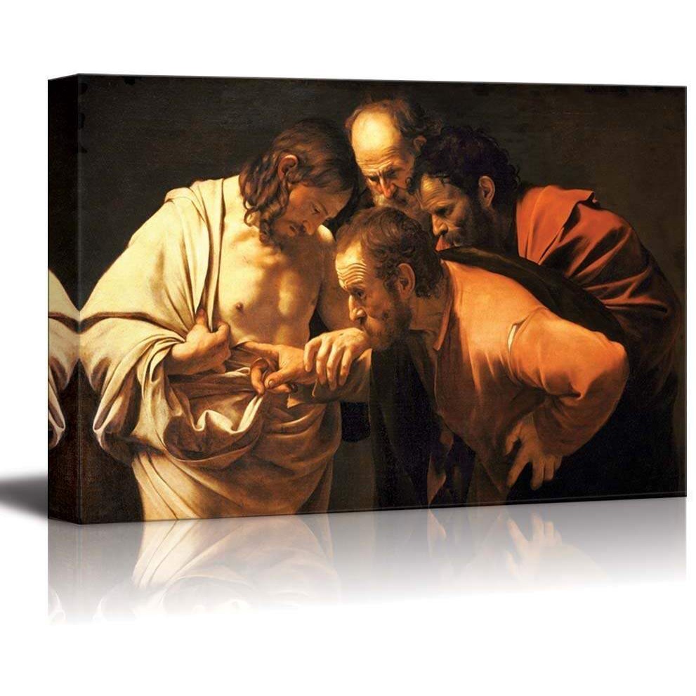 The Incredulity Of Saint Thomas By Caravaggio Canvas Print Wall Art ...