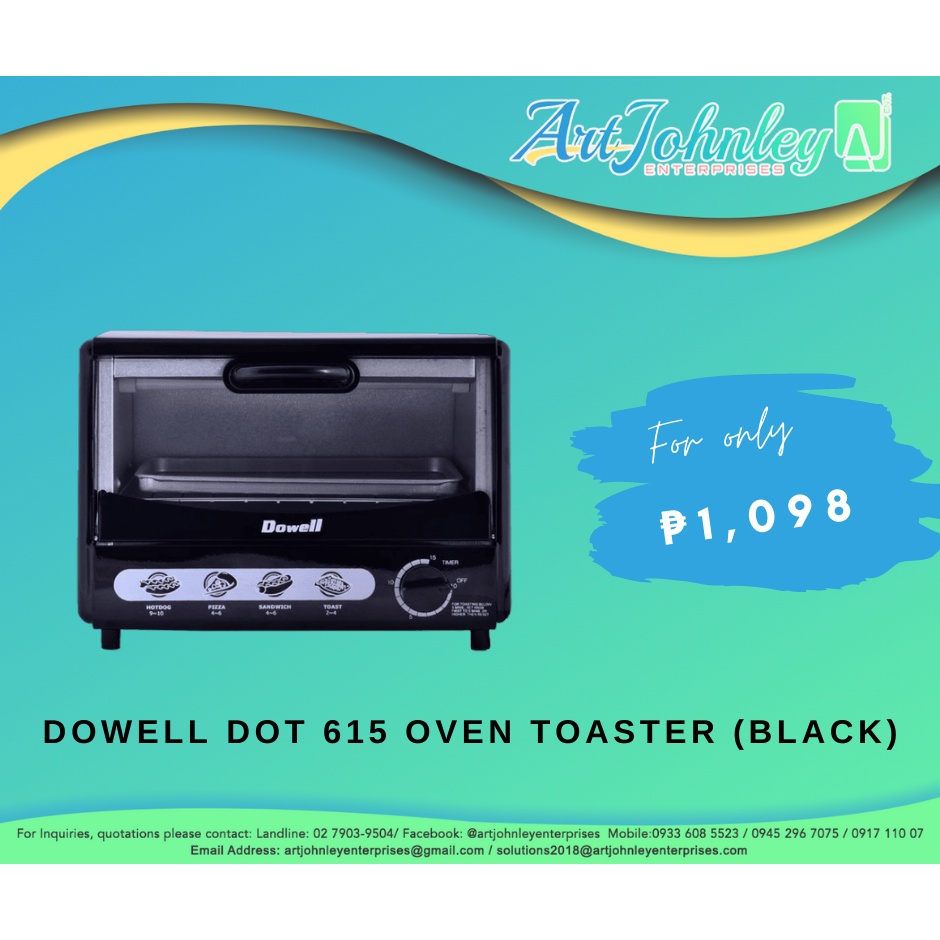 [PREORDER] DOWELL DOT615 OVEN TOASTER (BLACK) Shopee Philippines