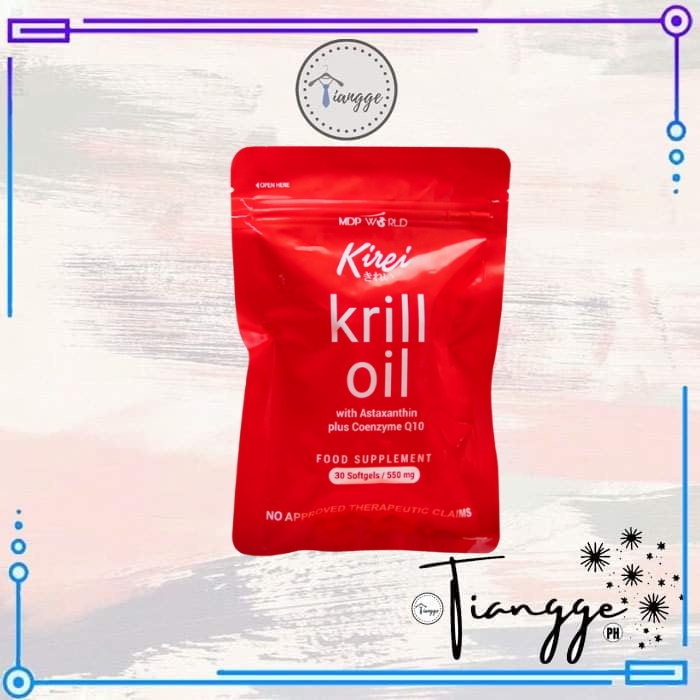 Original Kirei Krill Oil with Astaxanthin plus Coenzyme Q10 (550mg x