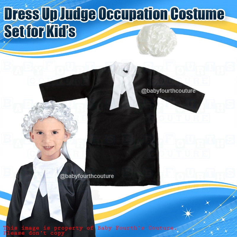 COD Dress Up Judge Occupation Costume Set for Kids Shopee Philippines