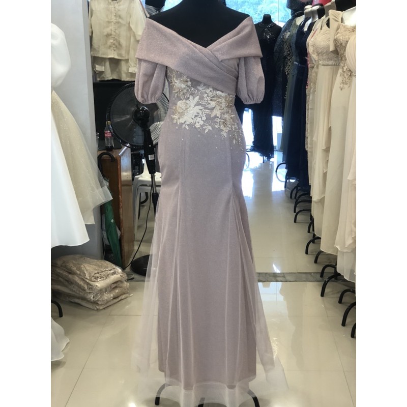 sachin and babi light blue dress principal sponsor elegant modern ninang dress main image 0