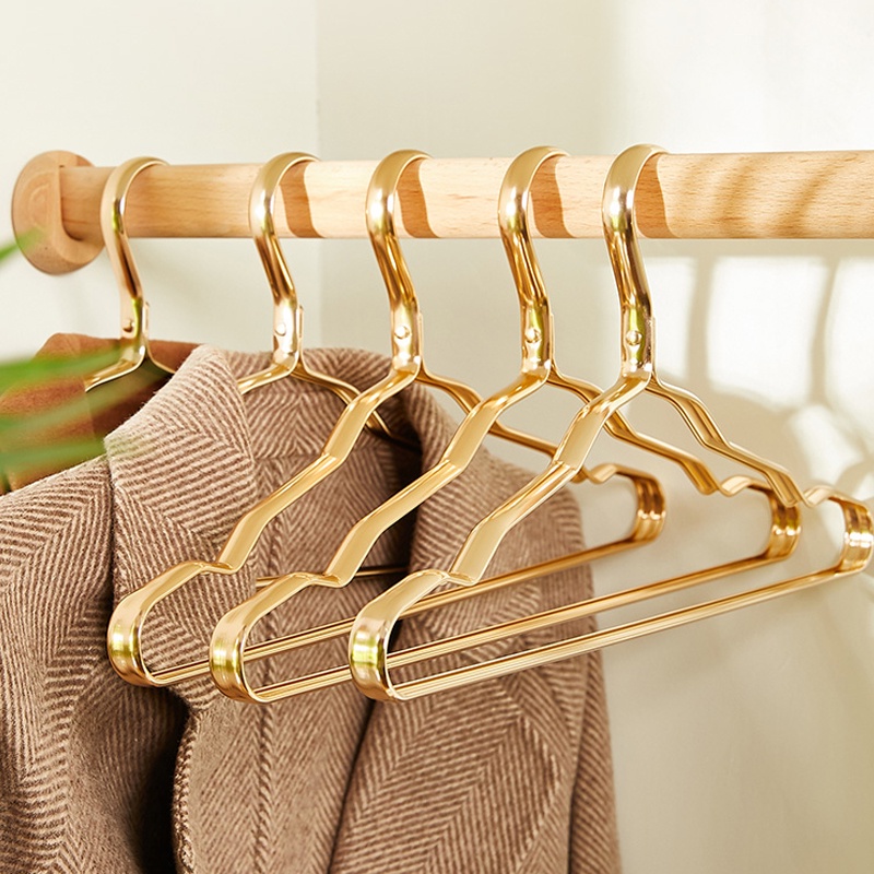 COD Hangers Set Elegant Aluminum Alloy Hanger For Clothes Metal Hanger ...