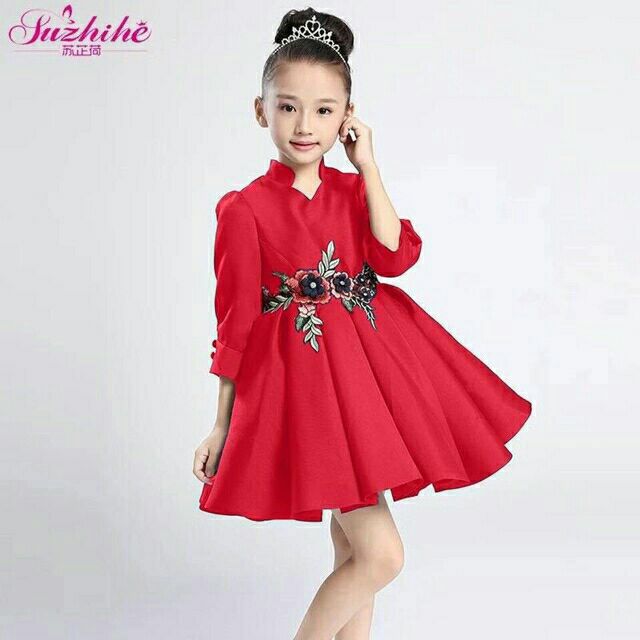 Kids Wear Girls Floral Casual Dress