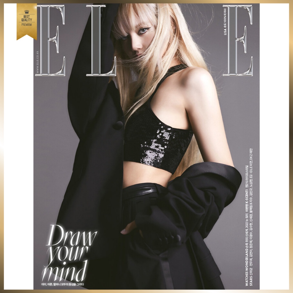 🇰🇷ELLE May 2022 BLACKPINK LISA (Main Article : BLACKPINK LISA, Shin Ha  Kyun, Chun Woo-hee, Kim Yu-na, Jung Eun-Chae, Lee Kwang-soo, Kim Soohyun,  Shin Sae Kyeong, Kim Min Gue, (G)I-DLE MIYEON, DKZJAECHAN),