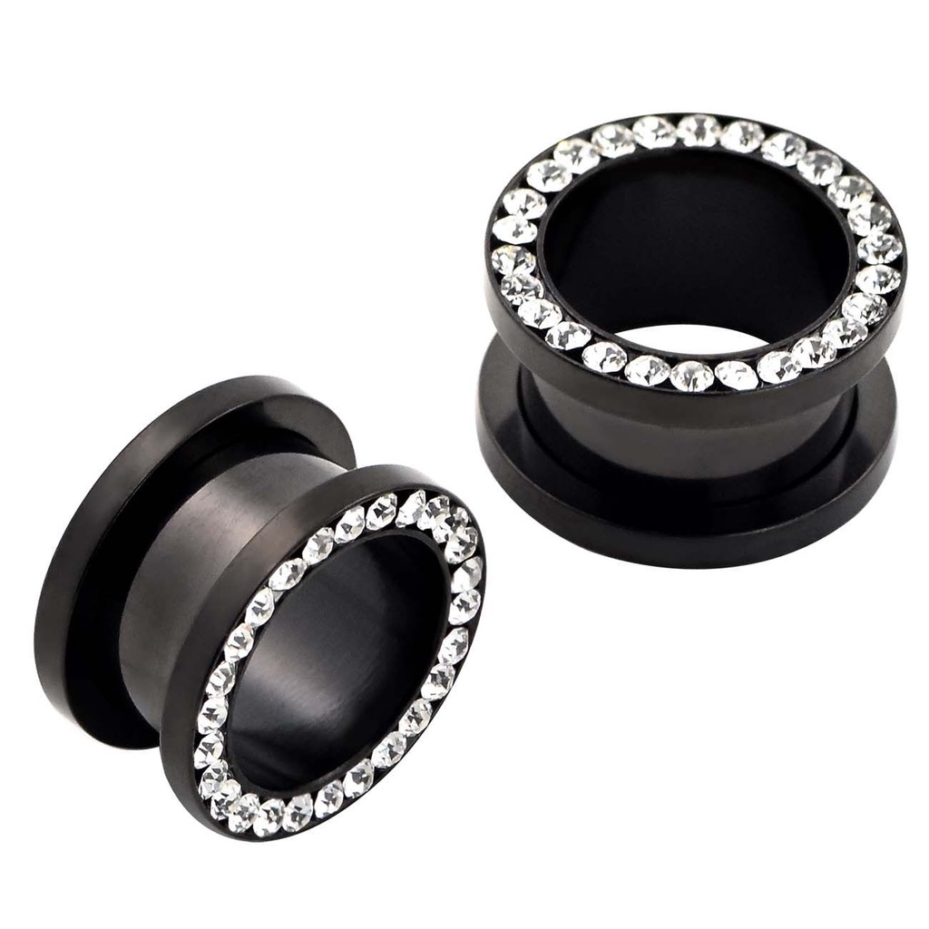 Diamond on sale ear tunnels