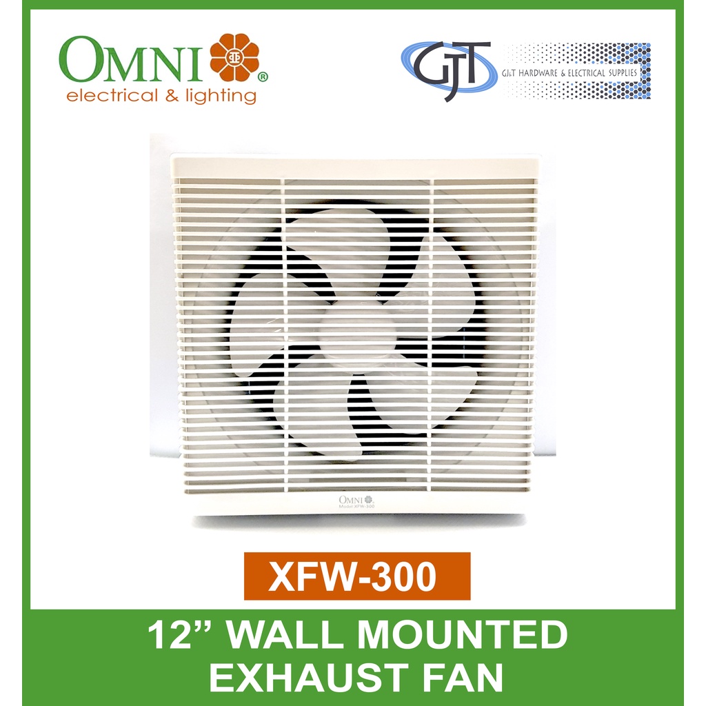 OMNI 12-inch Wall Mounted Exhaust Fan XFW-300-12