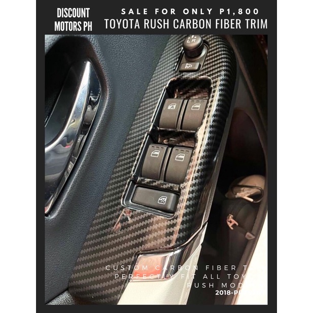 Toyota Rush Door Panel Covers (carbon fiber finish) Shopee Philippines