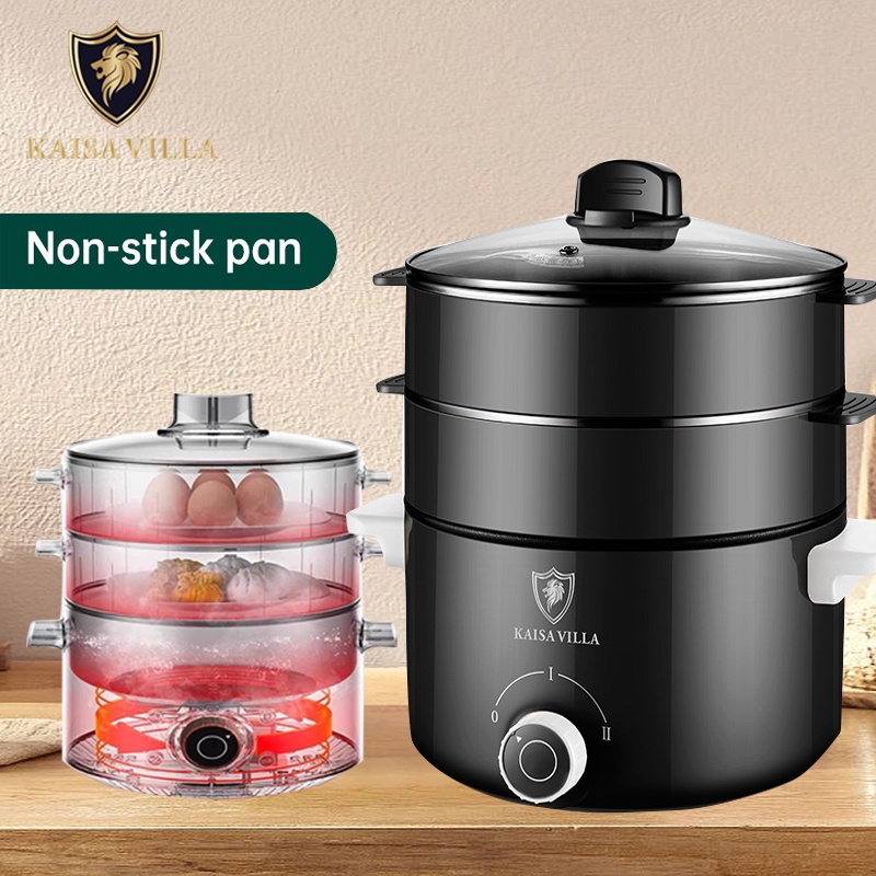 Kaisa Villa rice cooker With Steamer 3 layer stainless electric Steamer